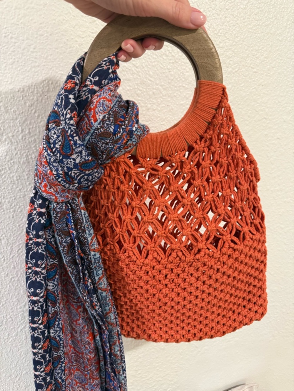 Crochet Purse and Scarf Bundle